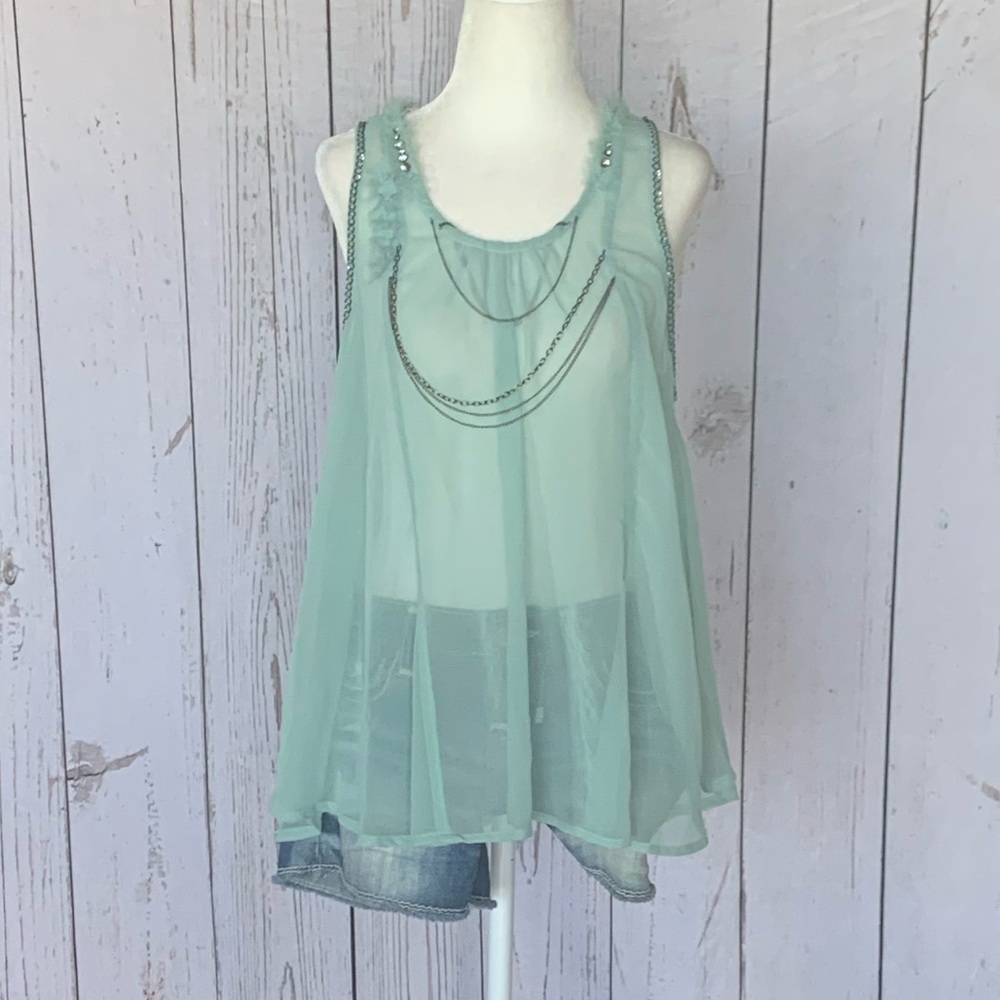 🎉Host Pick🎉 Women’s Forla Paris Sheer Tank Top